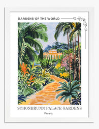 Vienna Garden Path Art Print - White