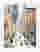 Pastel City Streetscape Art Print - White
