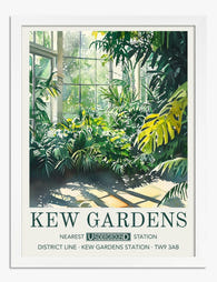 Botanical Oasis Art Print - White