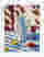Matisse-Inspired Striped Still Life Art Print - White