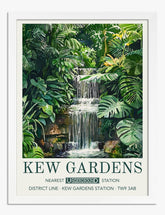 Lush Kew Oasis Art Print - White