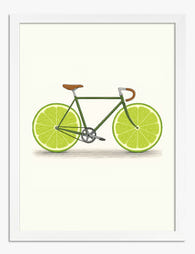 Zesty Ride Art Print White