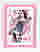 Queen of Hearts Chic Art Print - White