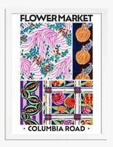 Columbia Road Blooms Art Print White