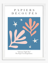 Matisse Inspired Night Art Print - White