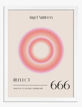 Reflective Aura 666 Art Print - White