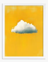Sunshine & Cloud Art Print - White