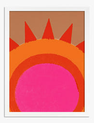 Radiant Pink Sunrise Art Print - White