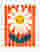 Sunny Smiles Daisy Art Print - White