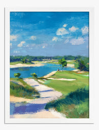 Augusta Lakeside Vista Art Print - White