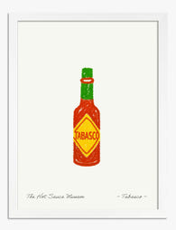Hot Sauce Delight Art Print - White
