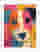 Colorblock Pup Portrait Art Print - White