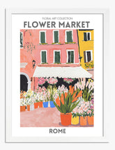 Romes Vibrant Blossom Art Print - White