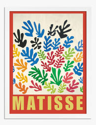 Matisse Vibrant Cutouts Art Print - White