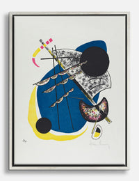 Kandinsky Small Worlds II Canvas Print Silver