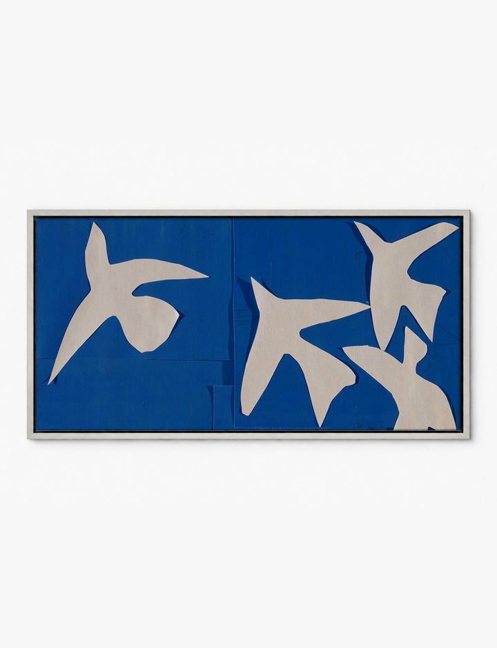 The Birds by Henri Matisse Canvas Print Silver