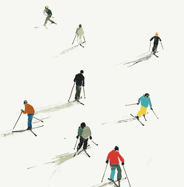Skiing Art Prints