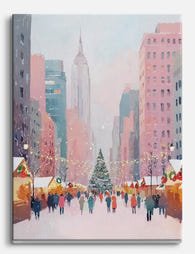 [Christmas in New York] Canvas Print Unframed