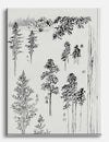 Pine Trees by Katsushika Hokusai Canvas Print Unframed