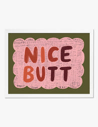 Playful Compliment Typography Art Print White