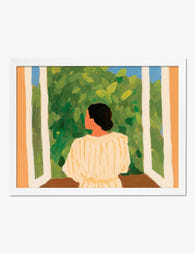 Morning Light Retreat Art Print White