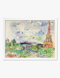 Paris Skyline by Raoul Dufy Art Print White