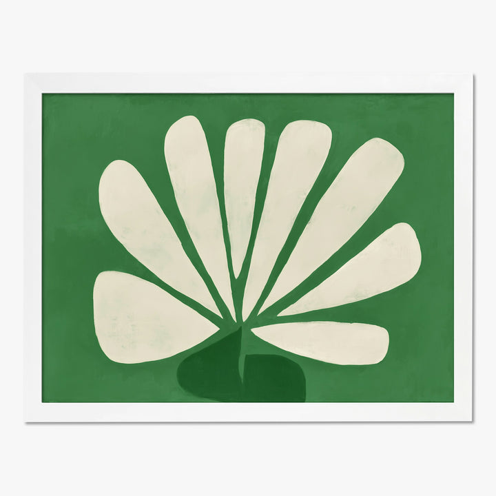 Konsttryck med blomblad