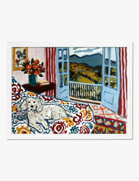 Matisse Inspired Cozy Retreat Art Print White