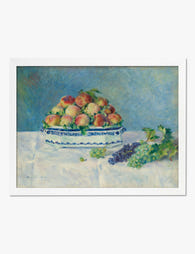 Peaches & Grapes by Renoir Art Print White