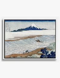 Jewel River by Hokusai Canvas Print White