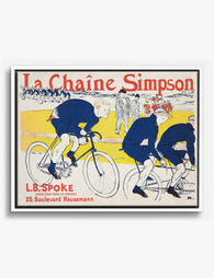 La Chaîne Simpson by Toulouse Lautrec Canvas Print White