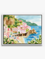 Coastal Village Canvas Prints