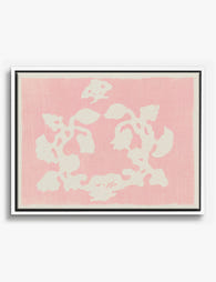 Pink Camellia by Yatsuo Canvas Print White