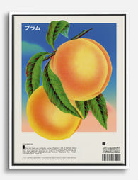 Vibrant Peach Harmony Canvas Print White