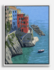 Lienzos de pueblos costeros