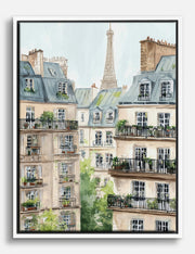Paris Watercolor Canvas Prints
