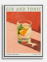 Refreshing Gin & Tonic Vibes Canvas Print White