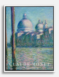 Monet Le Grand Canal Canvas Print White