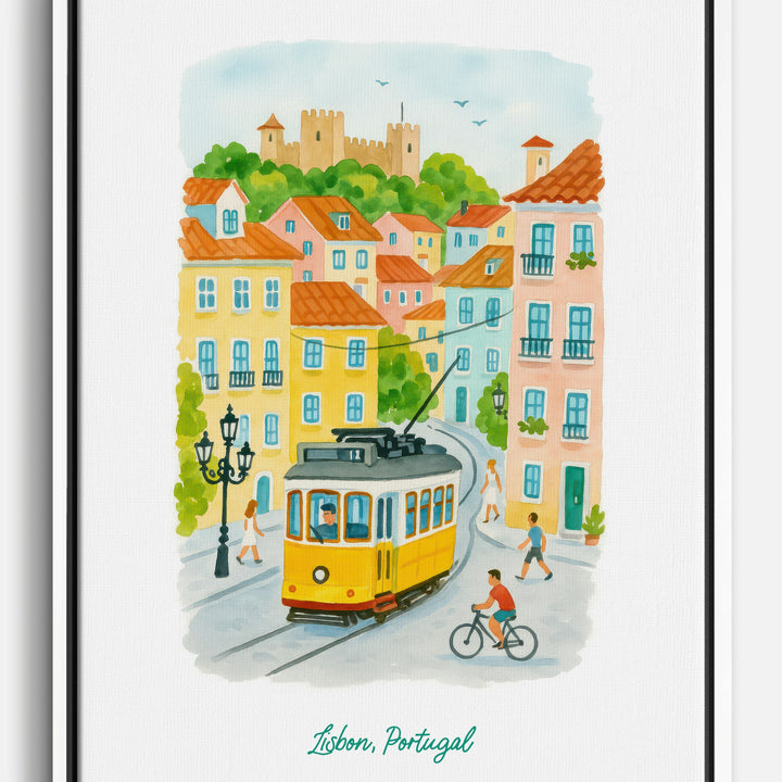 Vintage-Stadtansichten Leinwandbilder