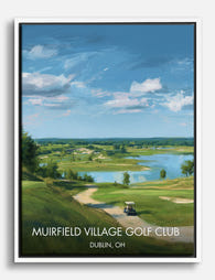 Muirfield Village Golf View Canvas Print - White