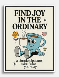 Joyful Everyday Moments Canvas Print White