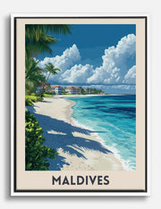 Vintage Beach Canvas Prints