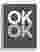 Reflected OK Minimal Canvas Print - White