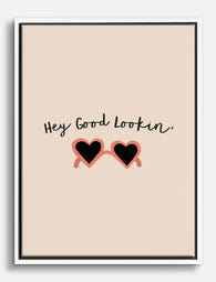 Heart Eyes, Always Canvas Print White