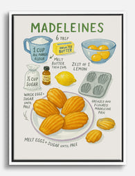 Lemon Zest Madeleines Canvas Print White