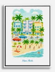 Vintage Beach Canvas Prints