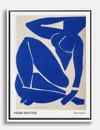 Henri Matisse Blue Nude Canvas Print White
