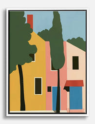 Vibrant Urban Dream Canvas Print White