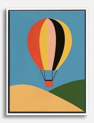 Vibrant Journey Canvas Print White