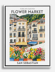 San Sebastian Floral Vibes Canvas Print White